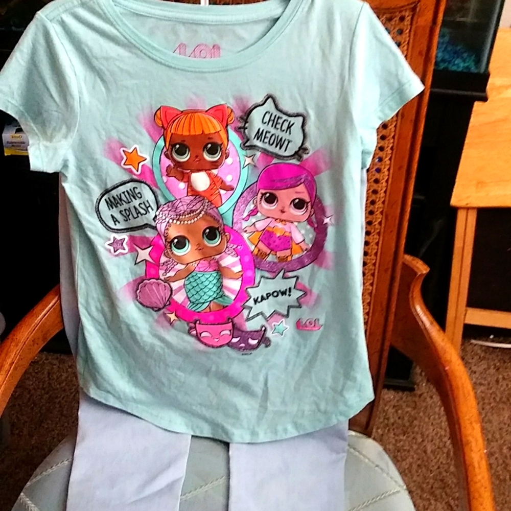 Shirt and jeans set. used